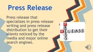 Boilerplate Press Release