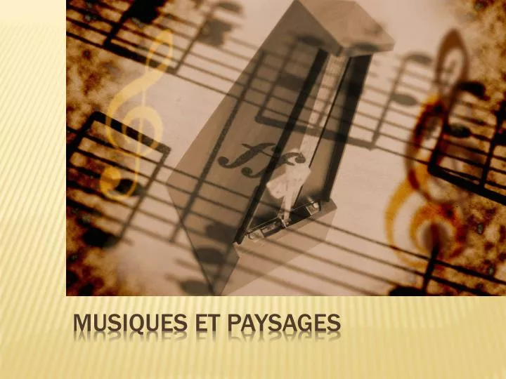 musiques et paysages