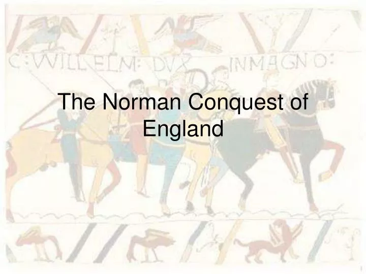 the norman conquest of england