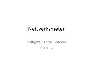 nettverksm ter