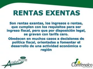 rentas exentas
