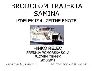 brodolom trajekta samina
