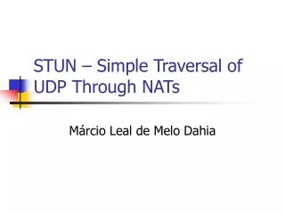 stun simple traversal of udp through nats