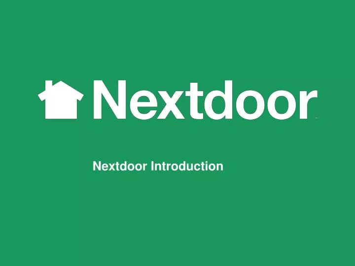 nextdoor introduction