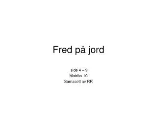 fred p jord