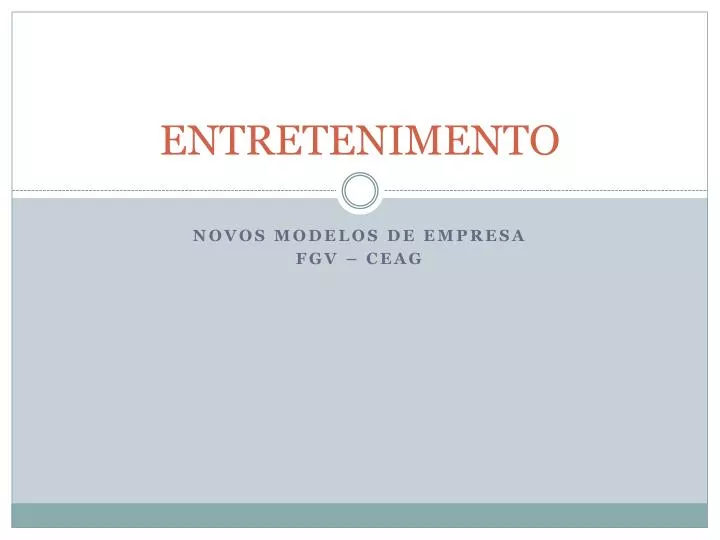 entretenimento