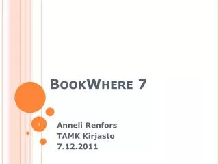 bookwhere 7