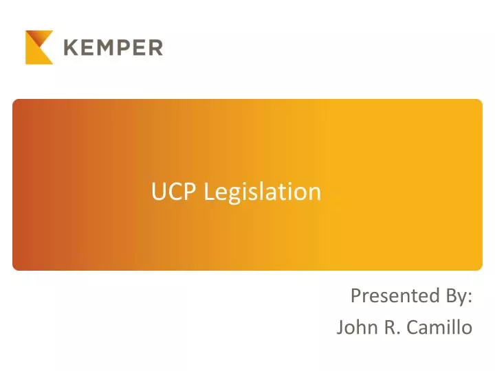 ucp legislation