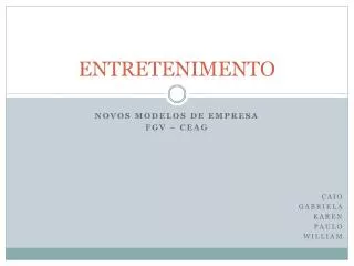 entretenimento