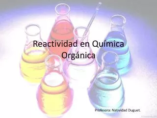 reactividad en qu mica org nica