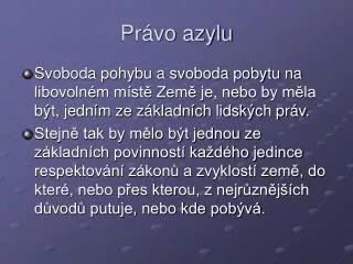 pr vo azylu