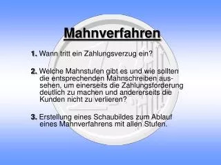 mahnverfahren
