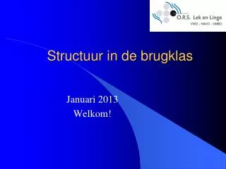structuur in de brugklas