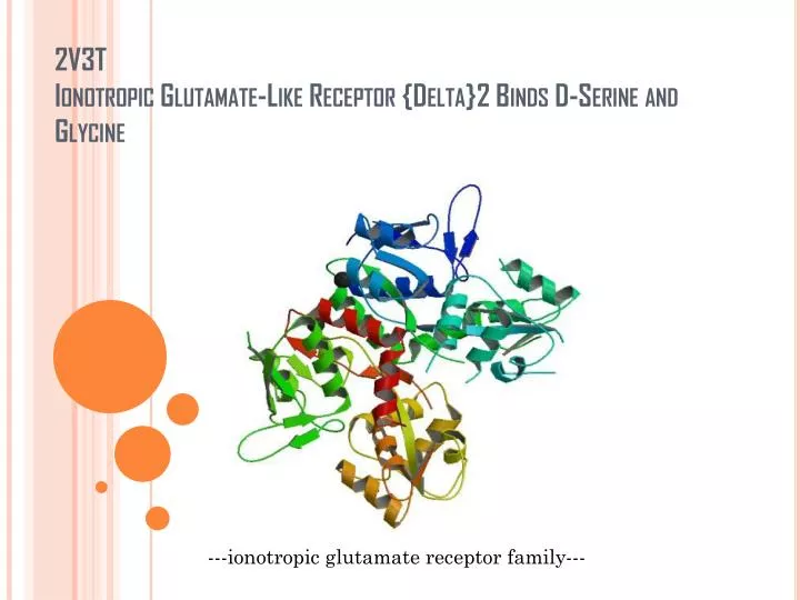 2v3t ionotropic glutamate like receptor delta 2 binds d serine and glycine