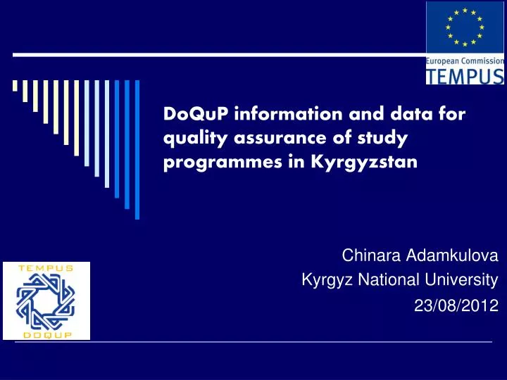 doqup information and data for quality assurance of study programmes in kyrgyzstan