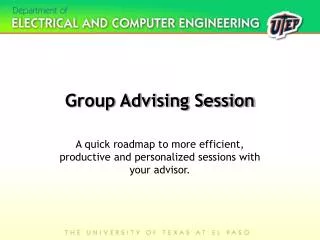 Group Advising Session