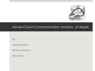 Movie Cloud Communication Analysis of Apple