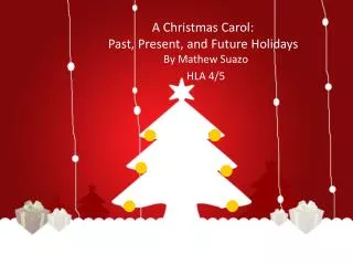 A Christmas Carol: Past, Present, and Future Holidays