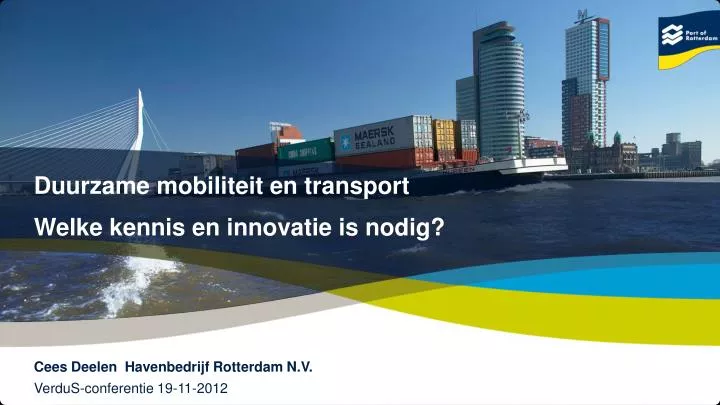 duurzame mobiliteit en transport
