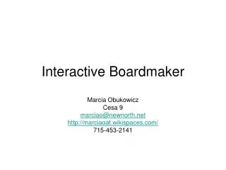 Interactive Boardmaker