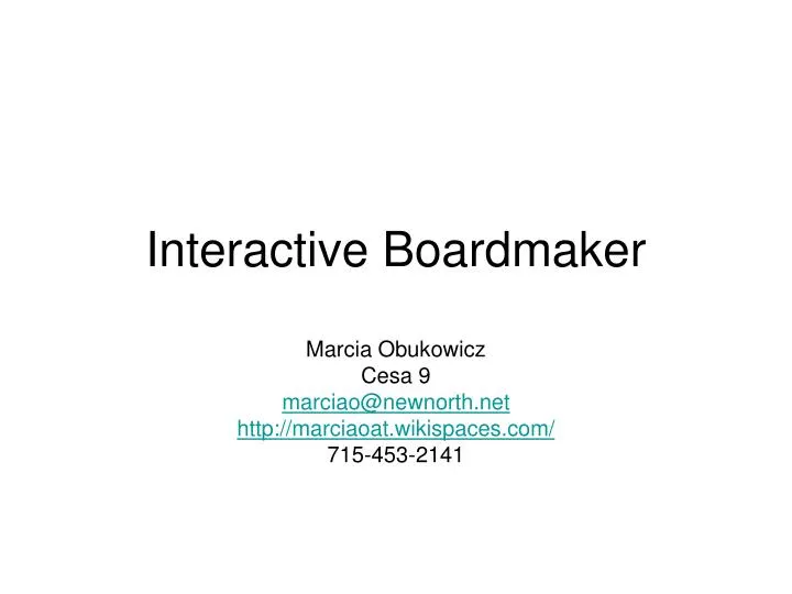 interactive boardmaker