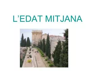 l edat mitjana