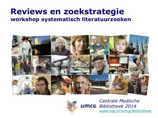 Reviews en zoekstrategie workshop systematisch literatuurzoeken