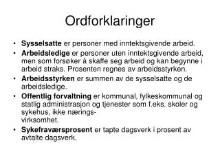 ordforklaringer