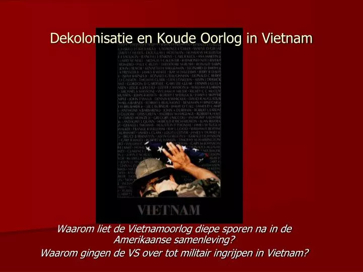 dekolonisatie en koude oorlog in vietnam