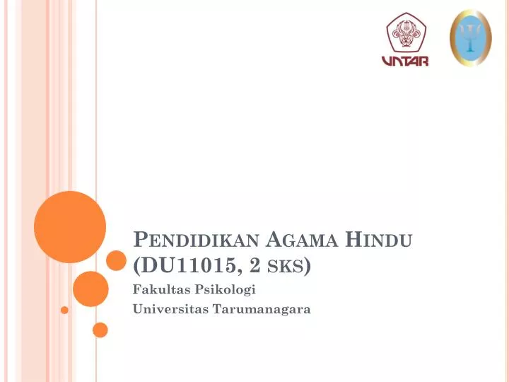 pendidikan agama hindu du11015 2 sks