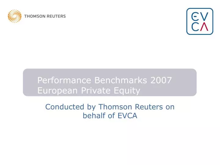 conducted by thomson reuters on behalf of evca