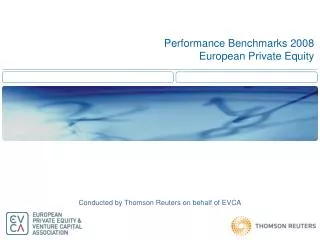Performance Benchmarks 2008 European Private Equity