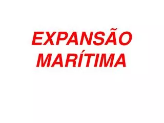 expans o mar tima