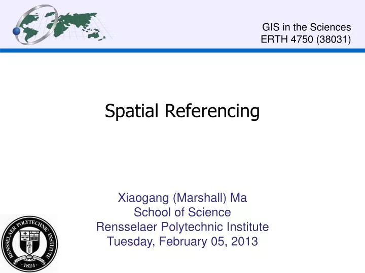 spatial referencing