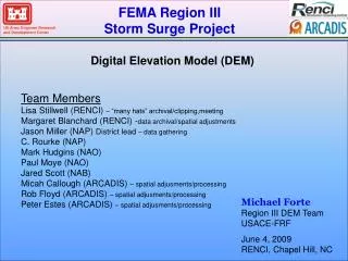 FEMA Region III Storm Surge Project