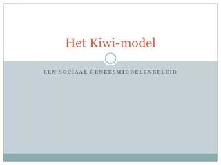 het kiwi model