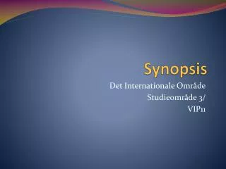 synopsis