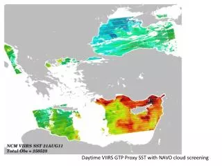 Daytime VIIRS GTP Proxy SST with NAVO cloud screening