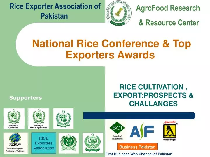 national rice conference top exporters awards