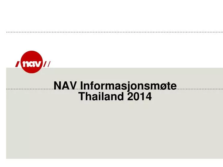 nav informasjonsm te thailand 2014