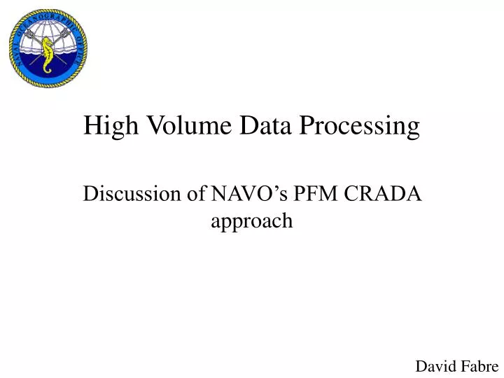 high volume data processing