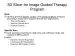 3D Slicer for Image Guided Therapy Program - slide 1