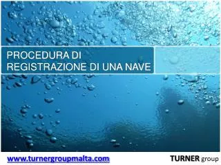 procedura di registrazione di una nave