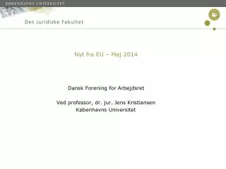 nyt fra eu maj 2014