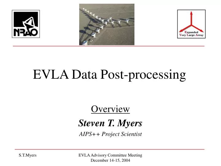 evla data post processing