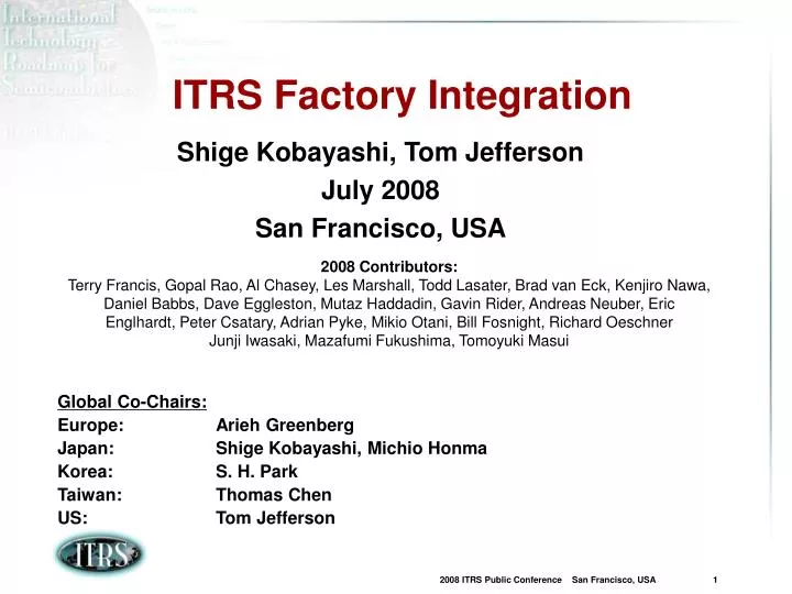 itrs factory integration