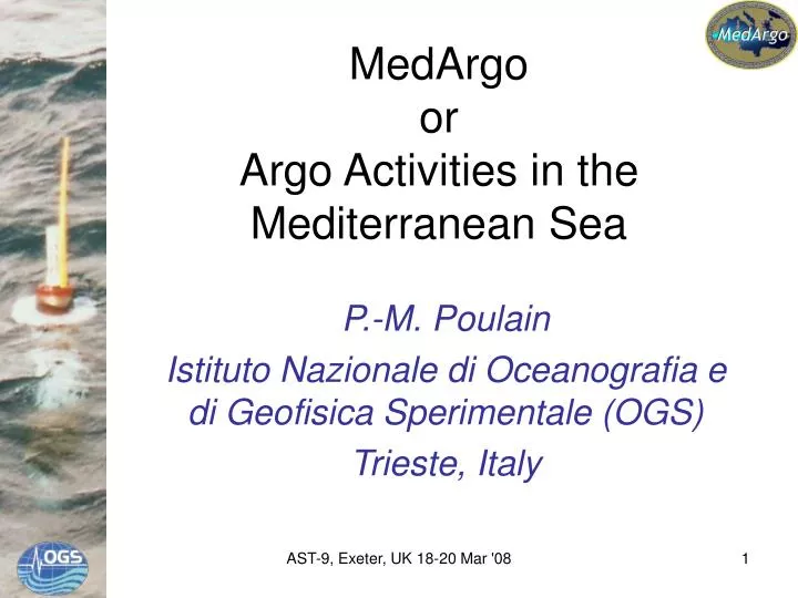 medargo or argo activities in the mediterranean sea