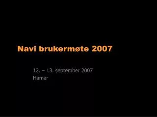 navi brukerm te 2007