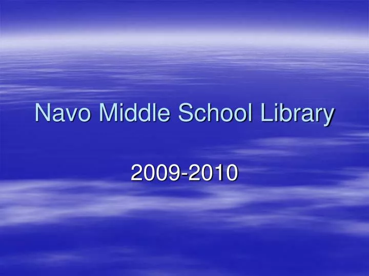 navo middle school library