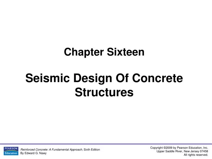 chapter sixteen seismic design of concrete structures